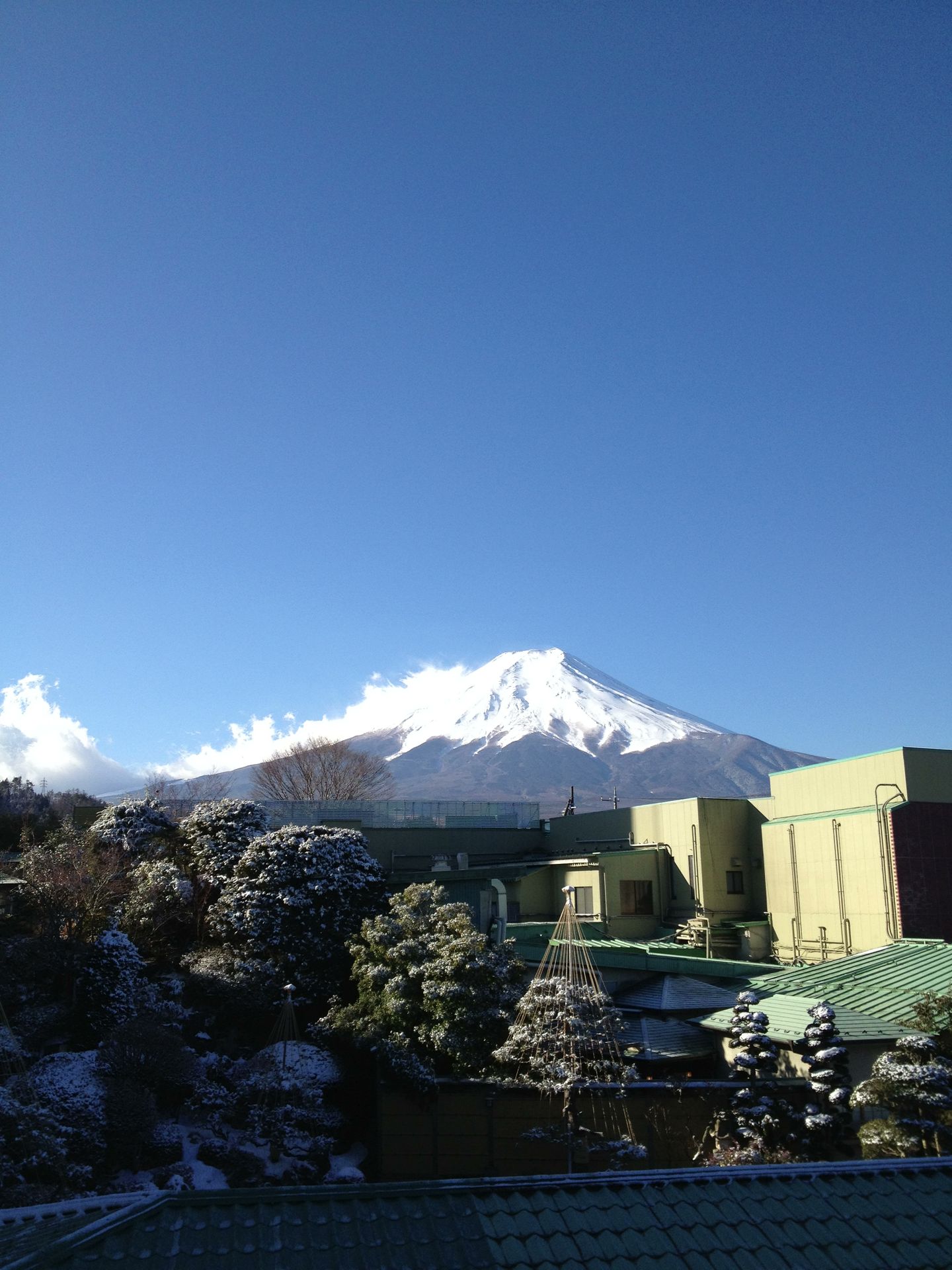 富士山、河口湖