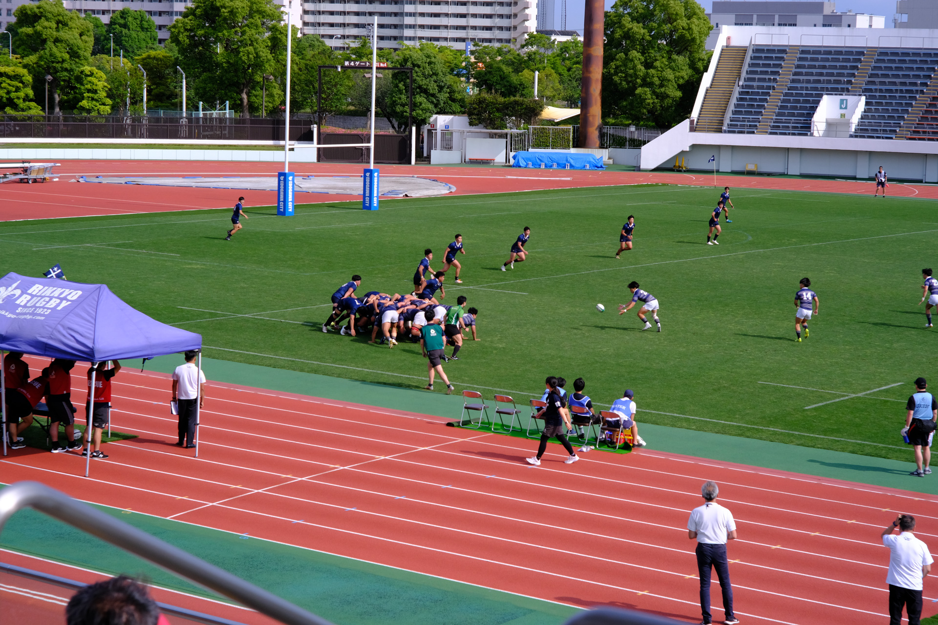 昨日日本一になったチームのホームで