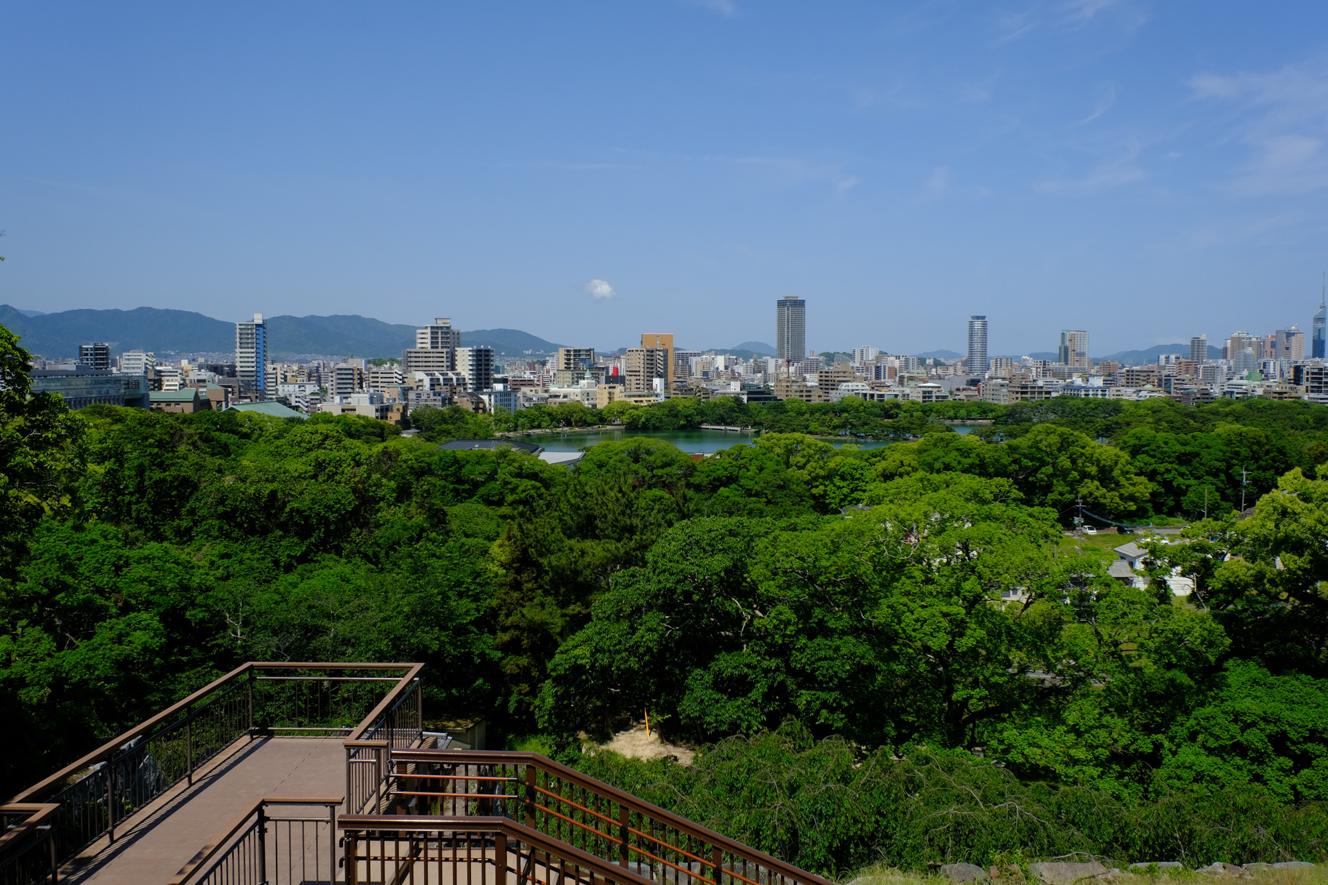 100回以上行った福岡で初めて散歩:大濠公園