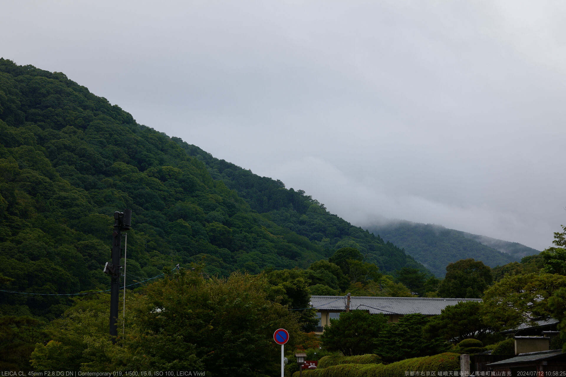 雨の嵐山へ